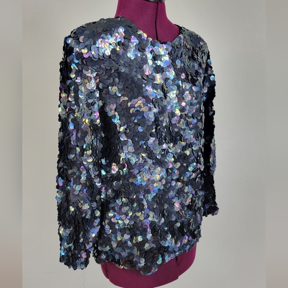 VTG Imperial Handi Crafts sequin top - Picture 8 of 8